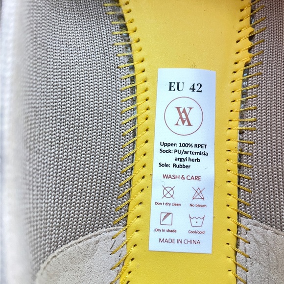 Vivaia NWOB Square-Toe V-Cut Flats Margot 2.0 Beige Almond Breathable 10.5 - Picture 11 of 12